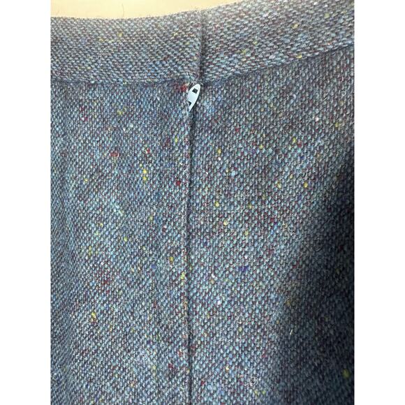 Donegal Wool Handwoven Made in Ireland Tweed Blazer & Skirt Set Blue No Size - Picture 10 of 14